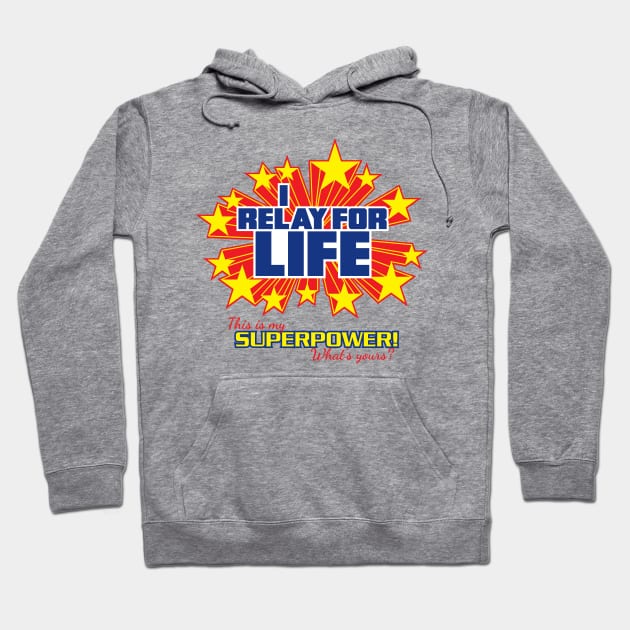 I Relay for Life on white - What's Your Superpower? - Super Powers Collection Hoodie by frankpepito